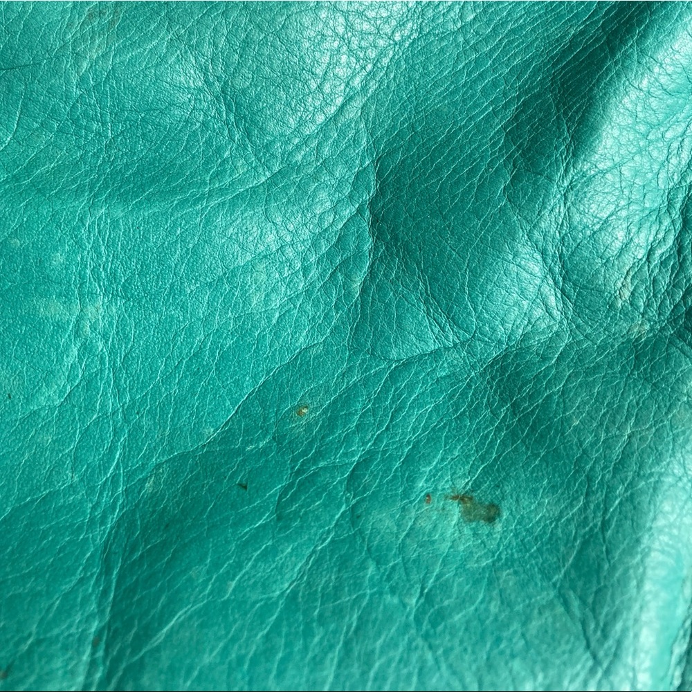Fossil Teal Large Foldover Zipper Bag - image 6